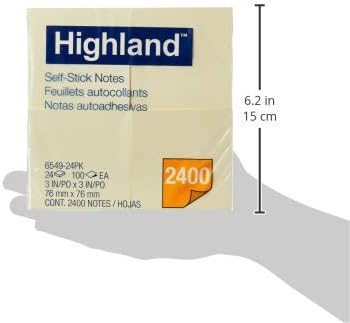 Yellow Self-Stick Notes, 3 x 3 Inches, 24 Pack - photo 2