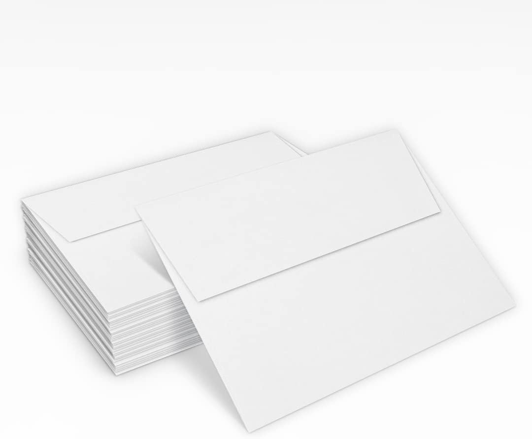 A7 Bright White Peel & Press Invitation Envelopes, 5 1/4 x 7 1/4 in, 32 lb, 50 Count - photo 5