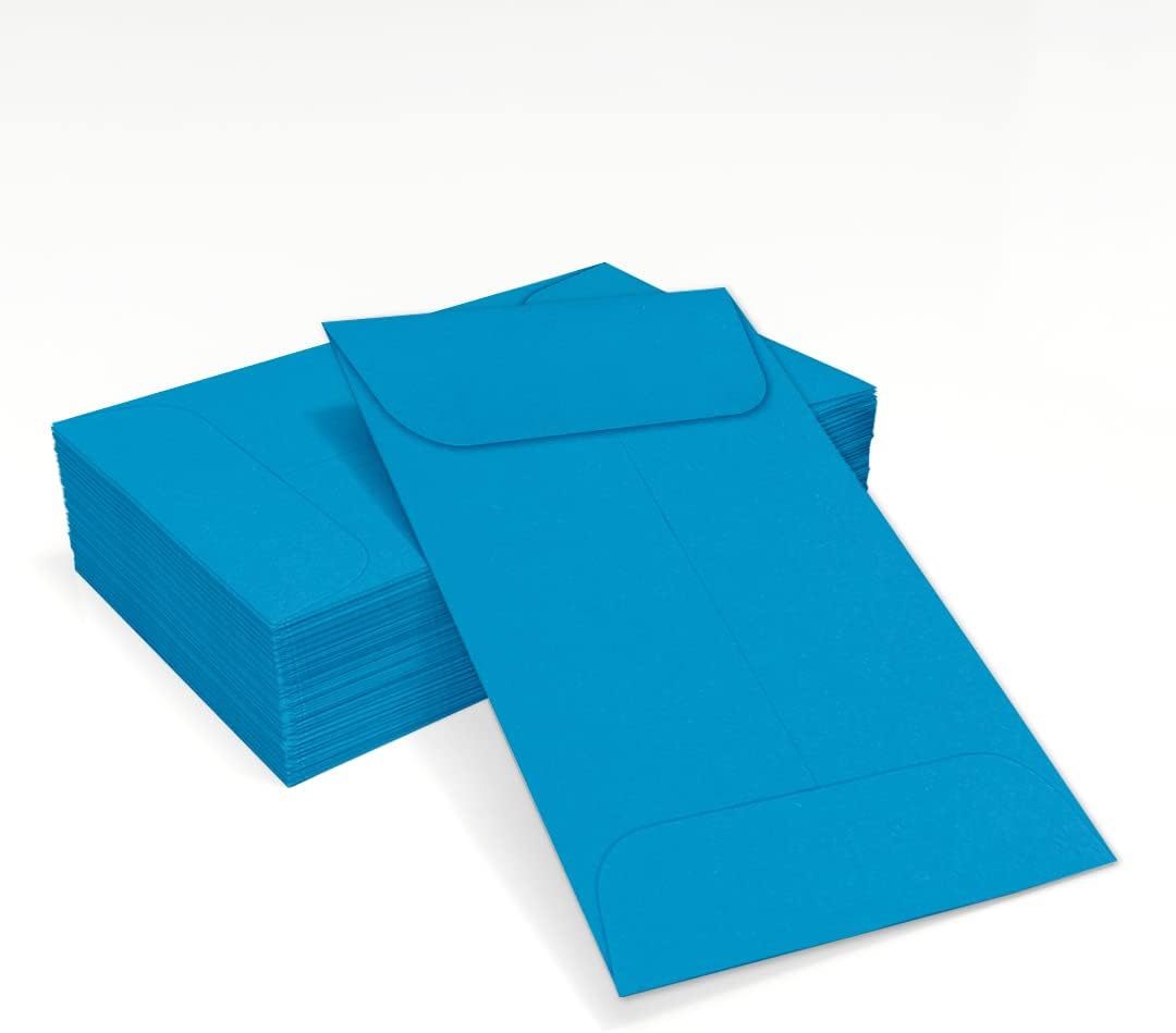 #1 Coin Envelopes, 50 Count, 2 1/4 x 3 1/2 Inches, 80 lb Paper, Pool Blue - photo 5