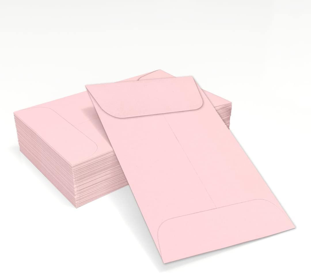Candy Pink Coin Envelopes, 2 1/4 x 3 1/2 Inch, 50 Count - photo 4