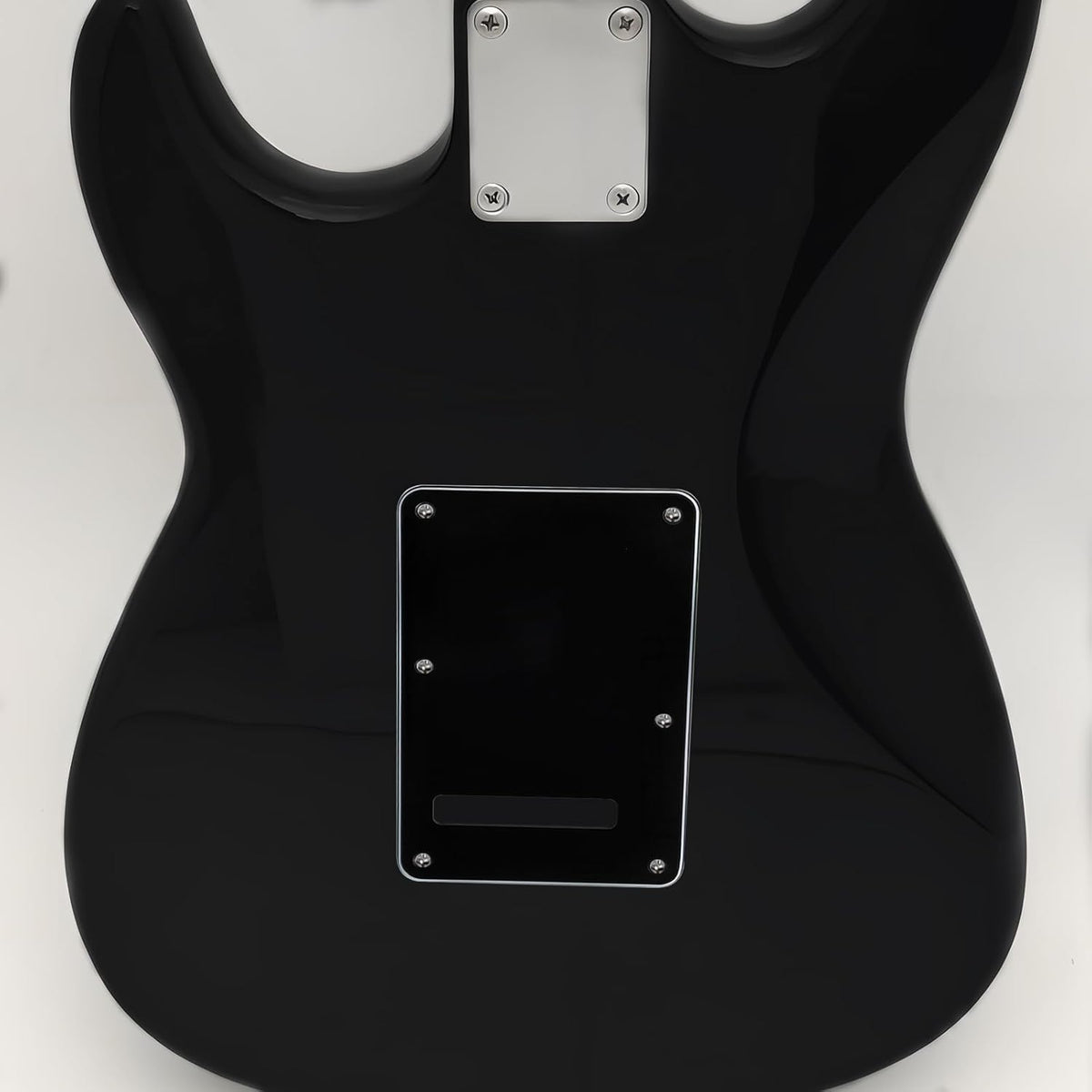 Black 3ply 6-Hole Guitar Back Plate Cavity Cover - photo 5