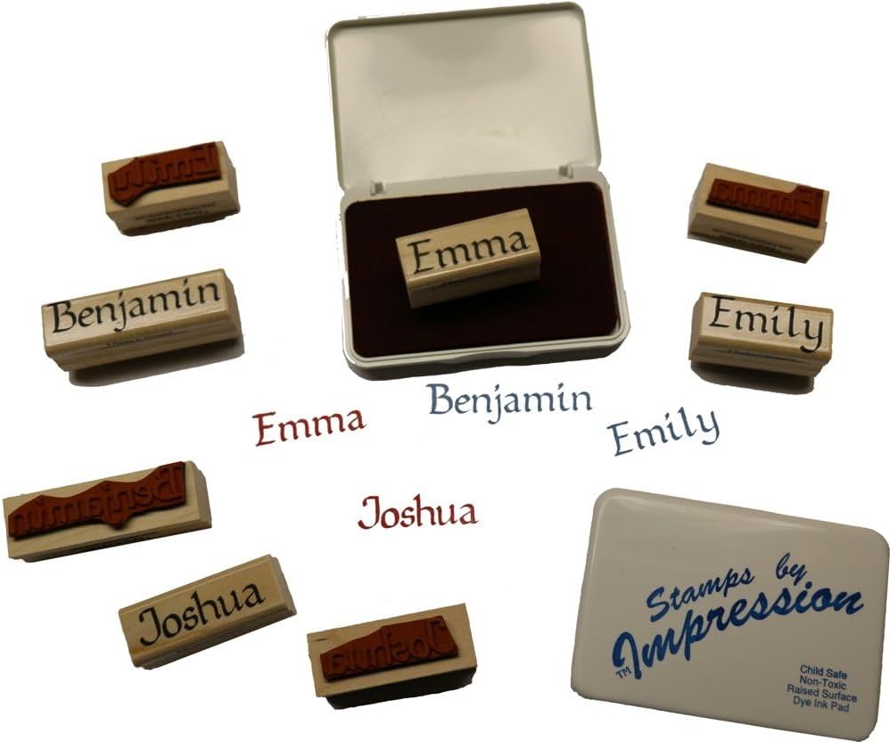 Maria Rubber Name Stamp, 7/16-Inch Capital Letters, Ink Pad Not Included - photo 5