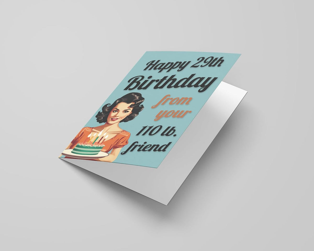 Funny Birthday Card for Women, 1 Card and 1 Kraft Envelope, 5 x 7 Inches - photo 5