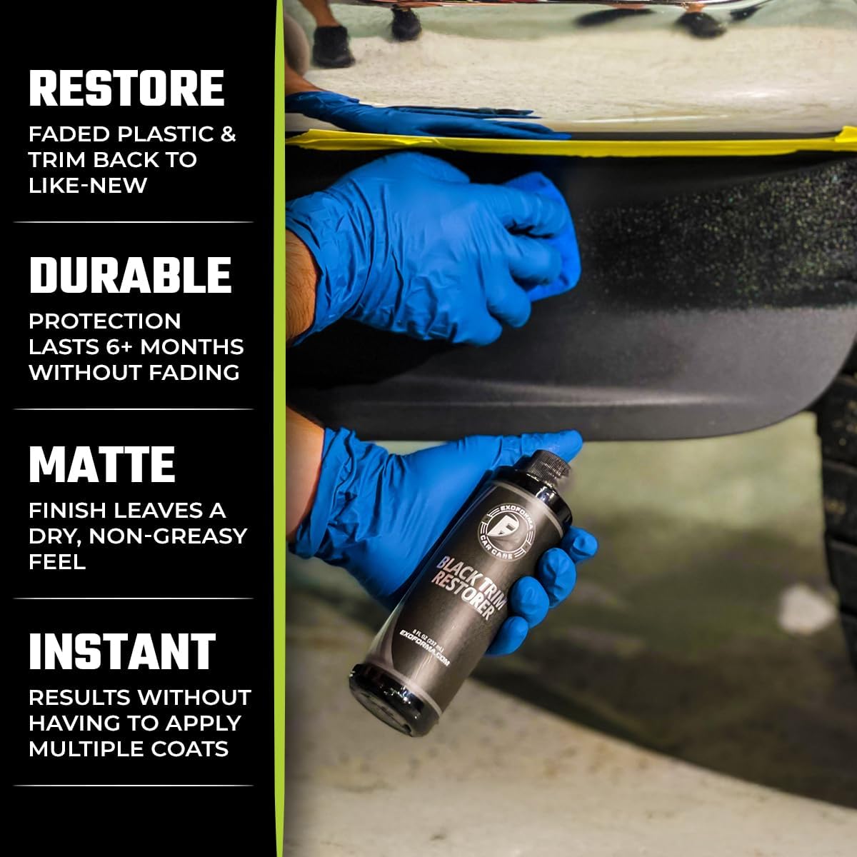 Black Trim Restorer 4oz Kit for Faded Plastic, Trim & Vinyl - photo 5
