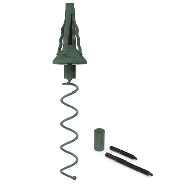 Twist-on Christmas Tree Topper Holder, Universal Fit Most Base Types, Green