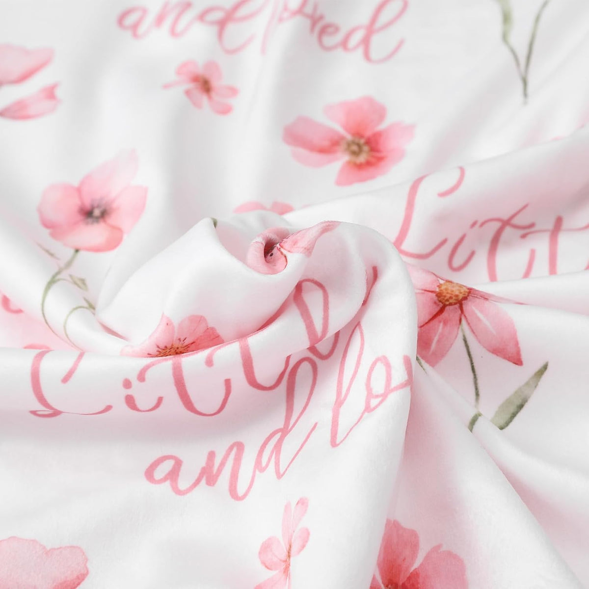 Floral Baby Blankets for Girls - Super Soft Nursery Minky Blanket, Newborn Baby Blanket with Double - photo 5
