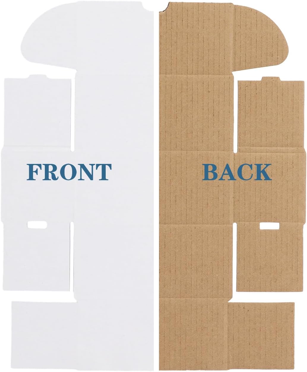 4.6x2.2x2.2 White Shipping Boxes Set of 100, Corrugated Cardboard Mailer Boxes for Packaging Small - photo 5
