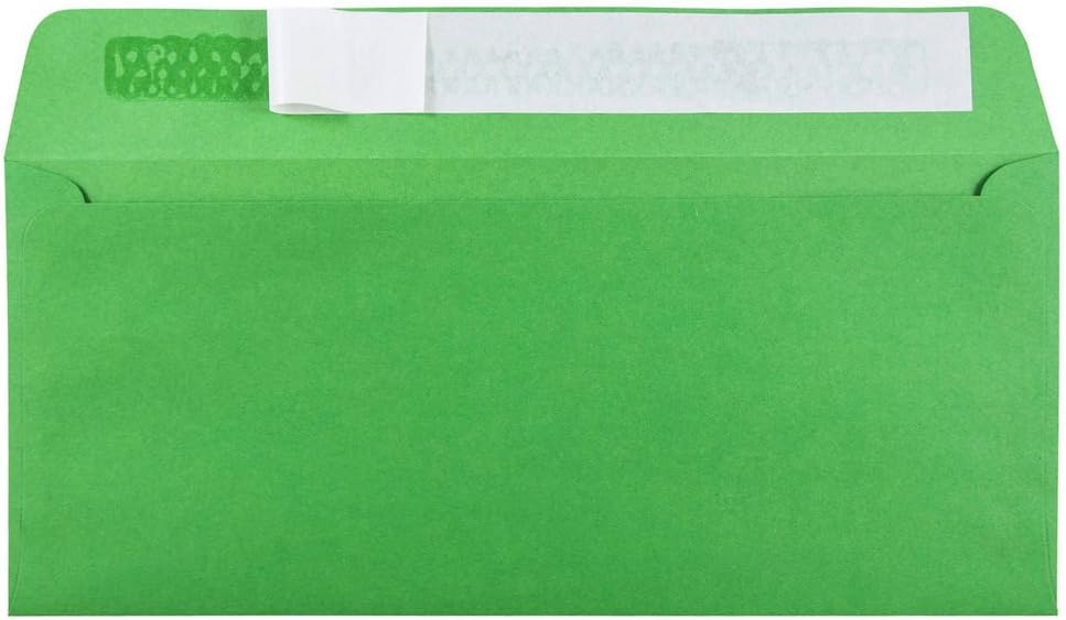 #10 Green Recycled Business Envelopes with Peel-and-Seal Closure, 4 1/8 x 9 1/2, 50 Pack - photo 3