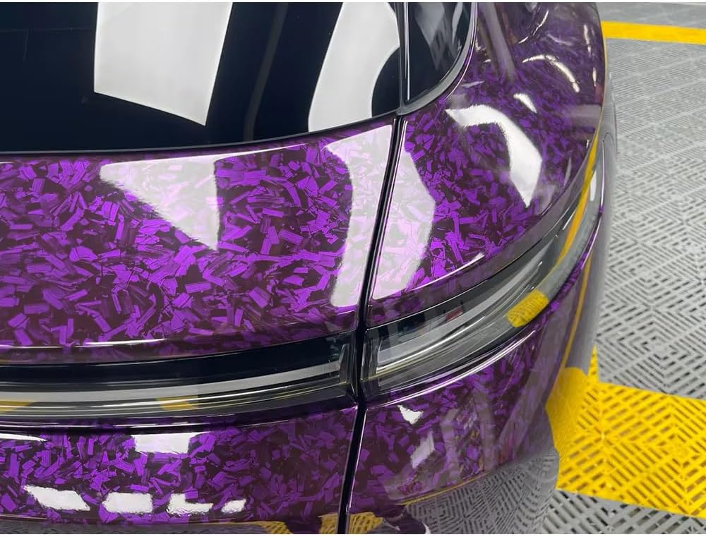 Purple Gloss Forged Carbon Fiber Vinyl Wrap Roll, 1 ft x 5 ft - photo 5