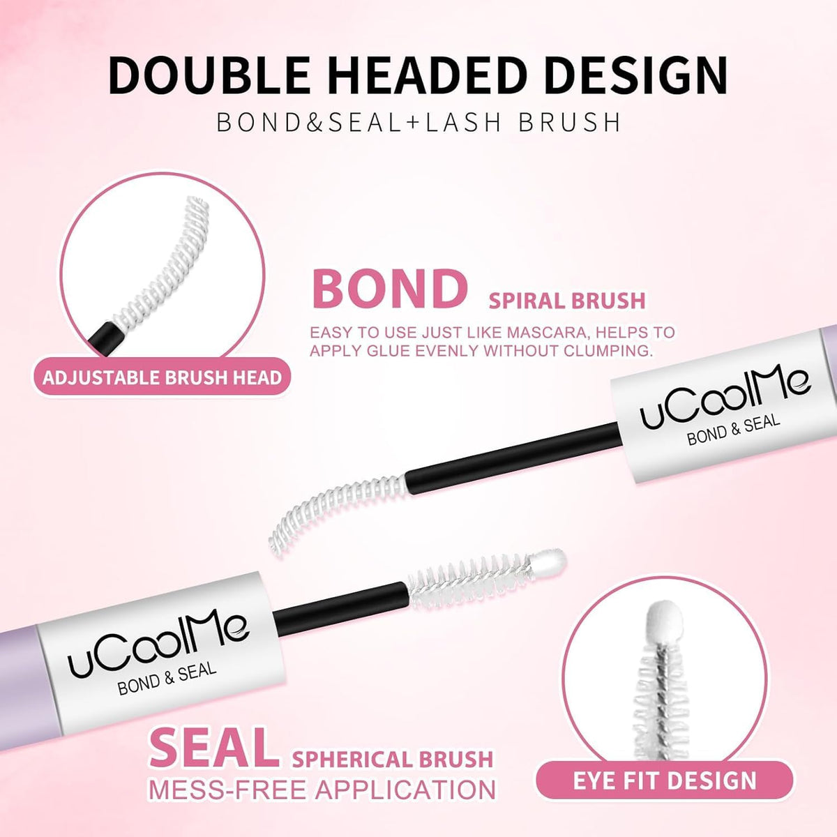 Lash Bond and Seal Waterproof 10ML for Lash Clusters 144Hours SuperStrong Long-Lasting Non-Irritating - photo 5