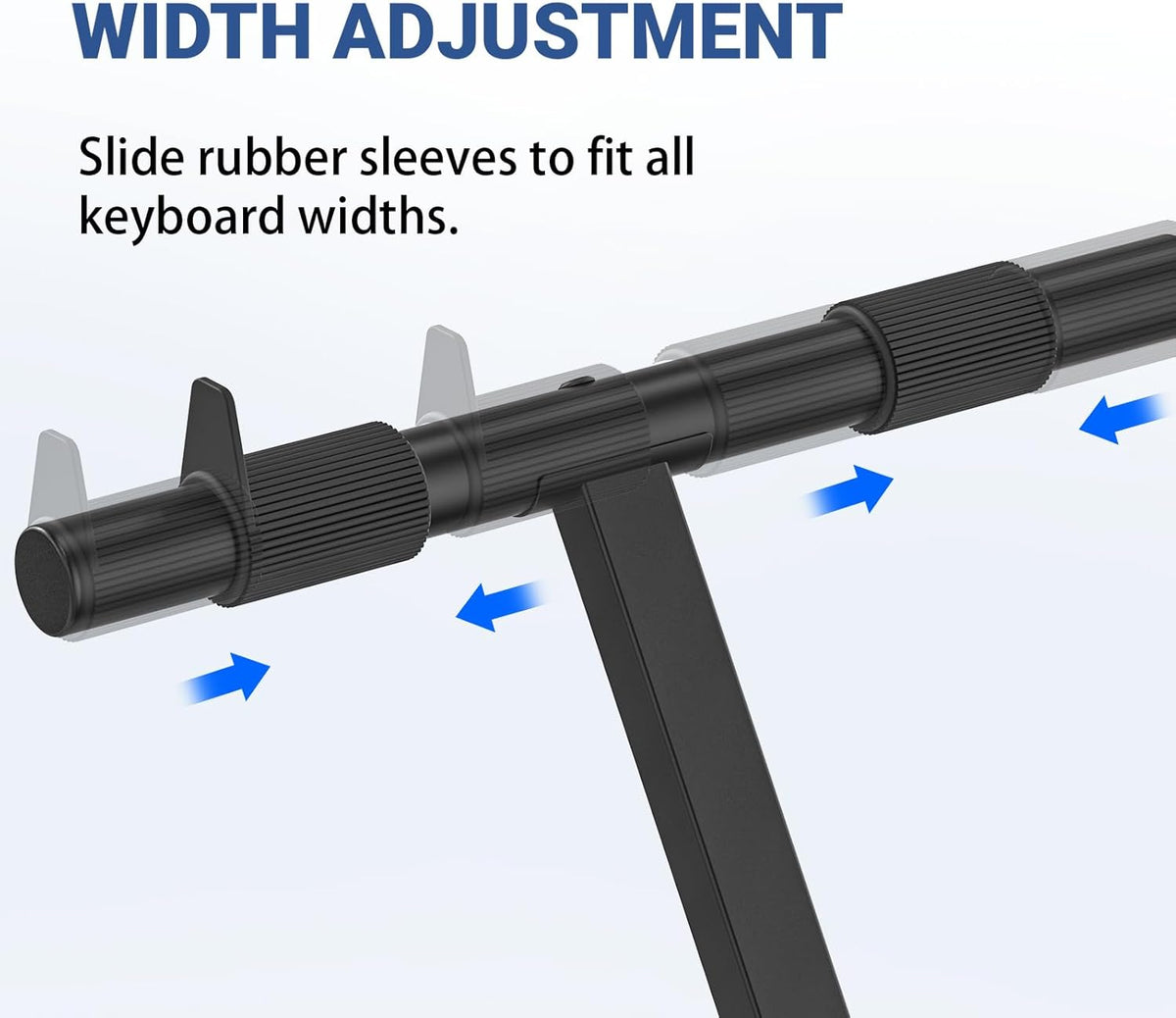 Keyboard Stand - Digital Piano Stand, Single X Style, Black (Capacity: 100 lb) - photo 5