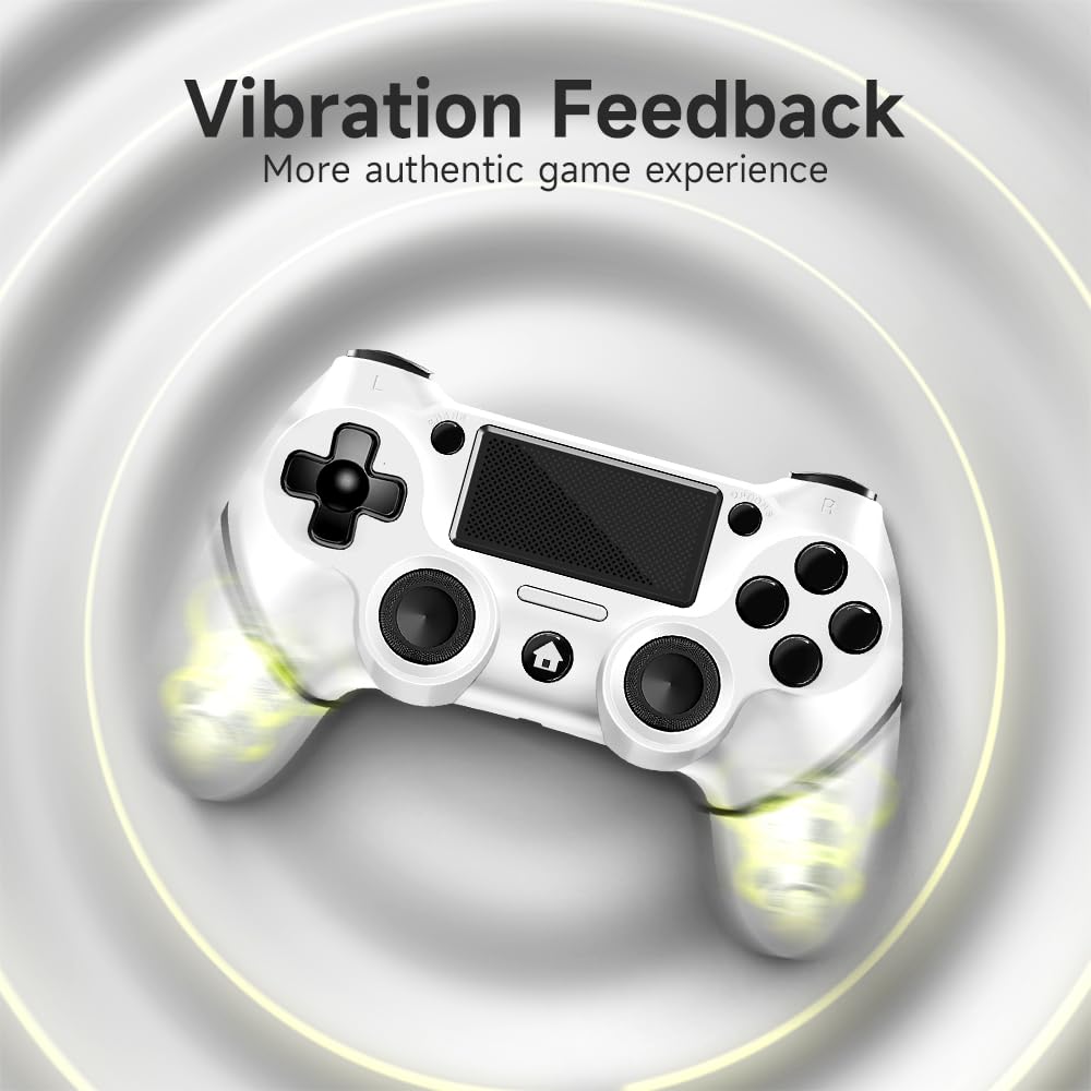 2-Pack Wireless Game Controllers with USB-C Cable, Black and White - photo 5