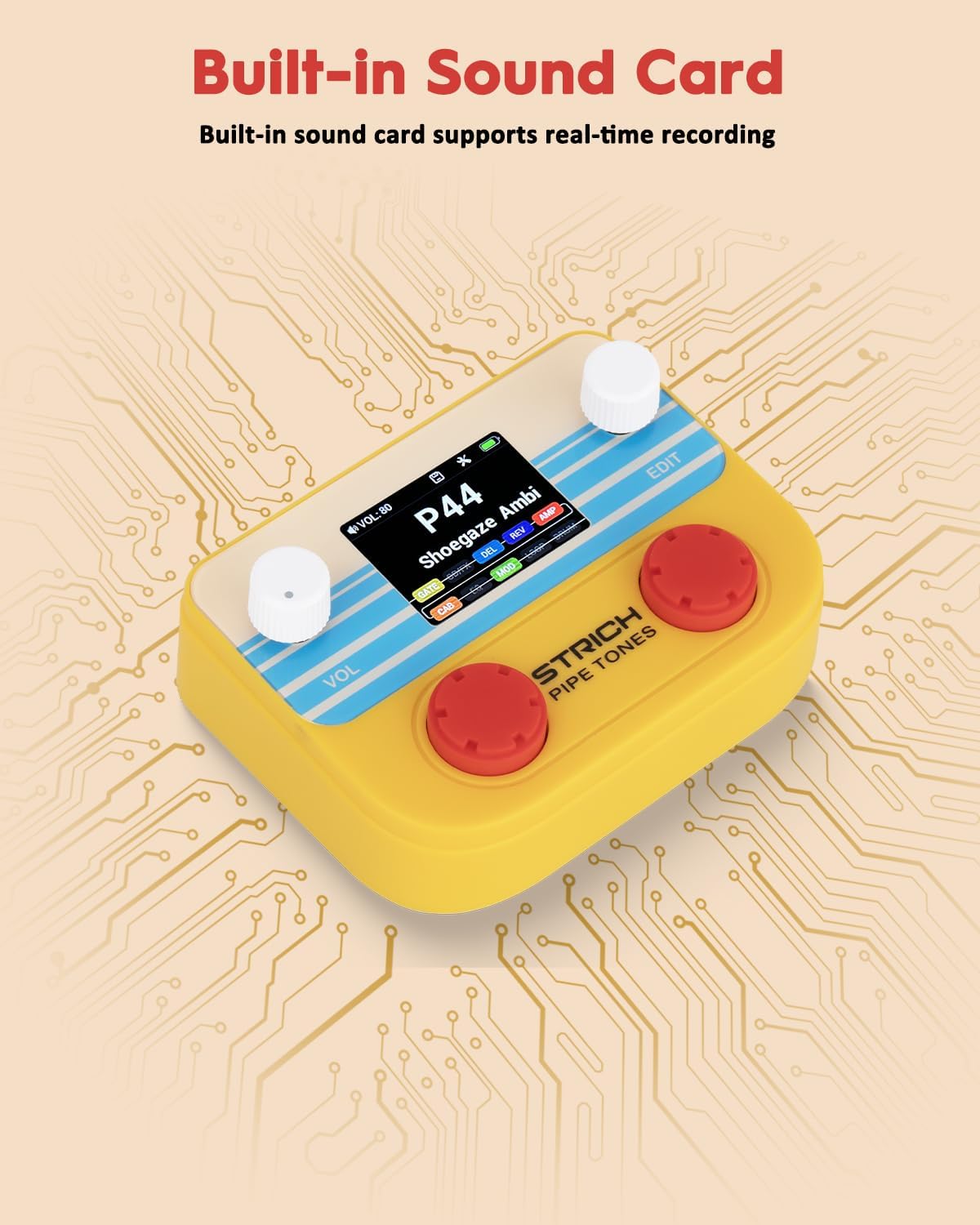 Pocket Multi-Effects Processor for Guitar and Bass with 10 Effect Modules 125 Effects 40s Looper 100 - photo 5