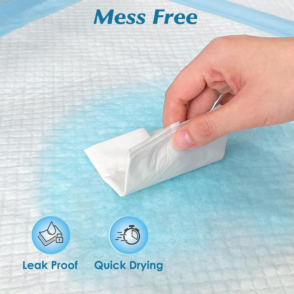 Super Absorbency Disposable Diaper Pads for Baby, Puppy and Adults, Disposable Changing Underpads for - photo 5