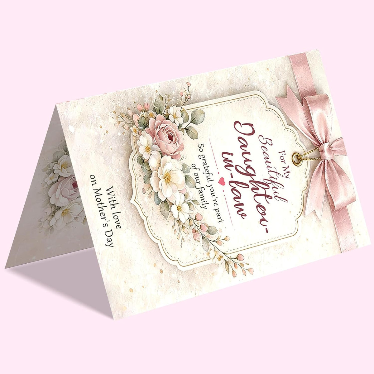 Mother's Day Floral Greeting Card for Daughter-in-Law - photo 5