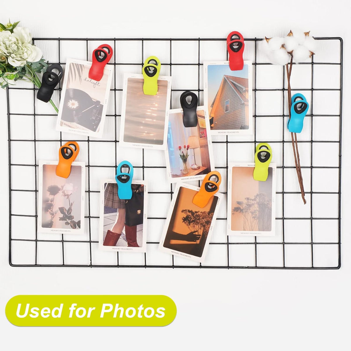 12 Pack Magnetic Plastic Bag Clips for Food Storage - photo 5