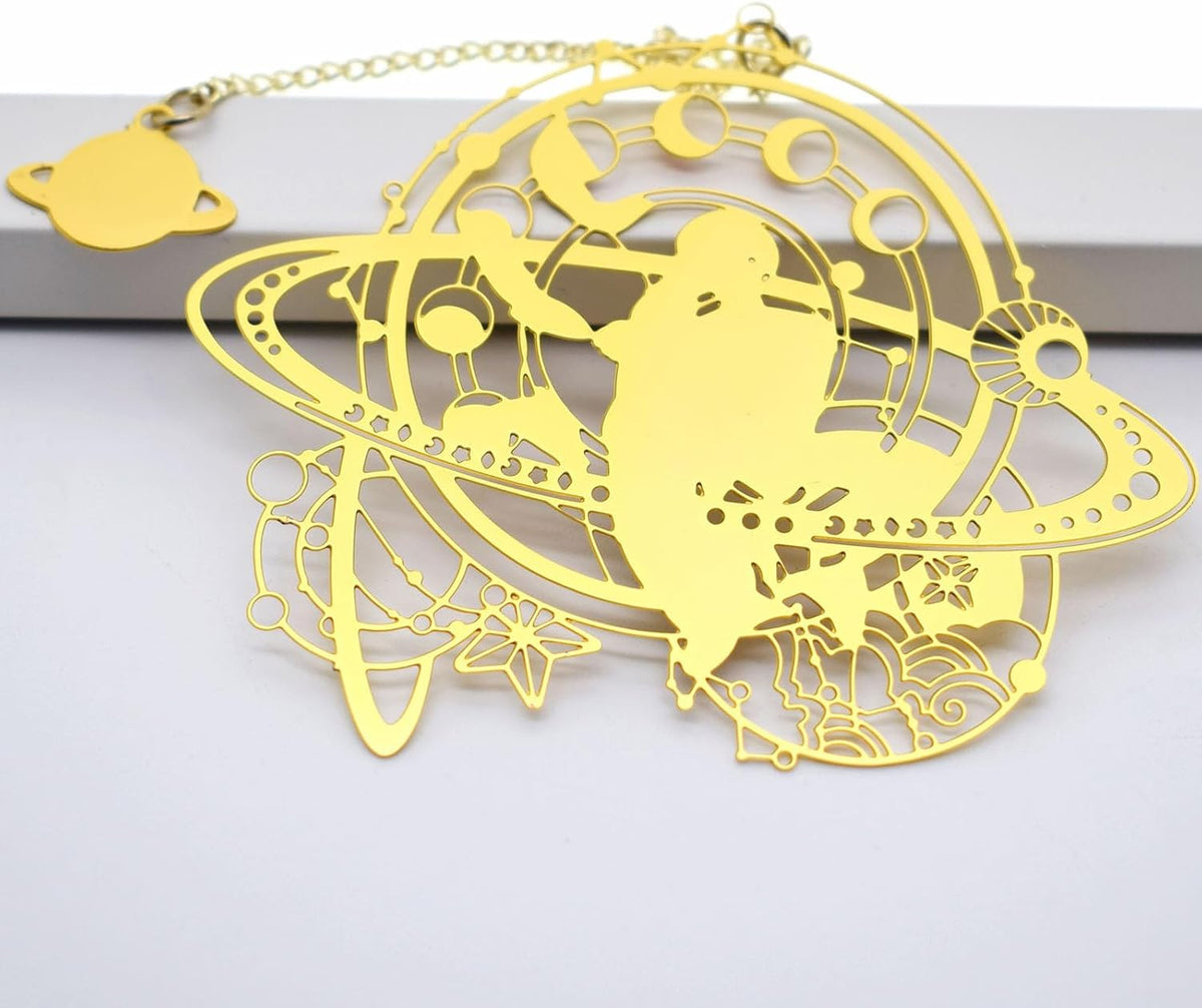 Metal Bookmark Gift - Astronaut and Moon Phases - photo 5