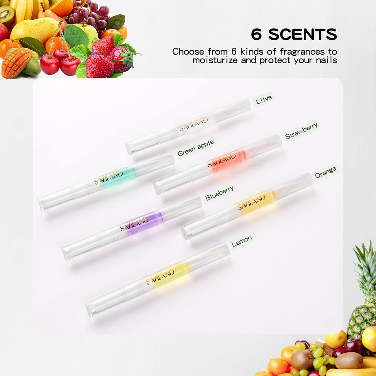 Natural Cuticle Oil Pen: 6PCS Revitalizing Cuticle Oil for Nails with Vitamin E Repaired Cuticles - photo 5