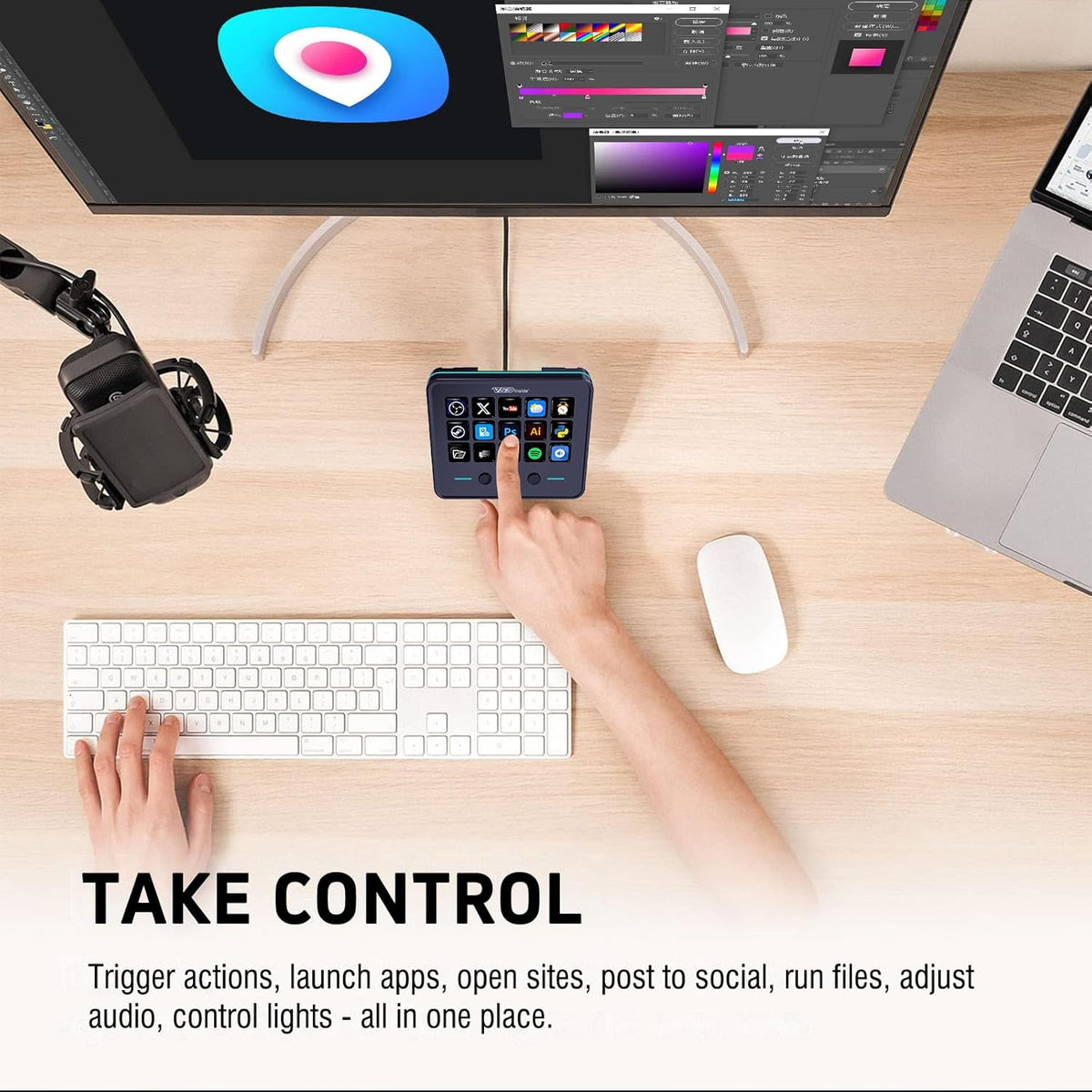 Macro Keypad, Stream Controller Deck Gaming Streaming Shortcut - photo 5