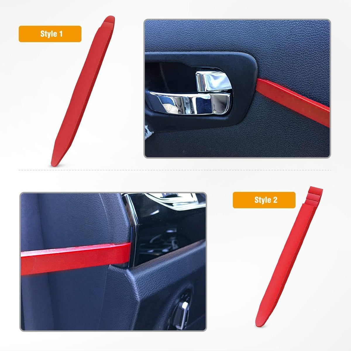 5-Piece Nylon Auto Trim Removal Tool Kit, Red - photo 5