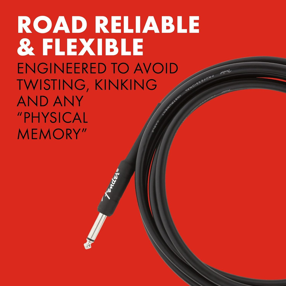 Professional Series 10 ft Instrument Guitar Cable, Black - photo 5