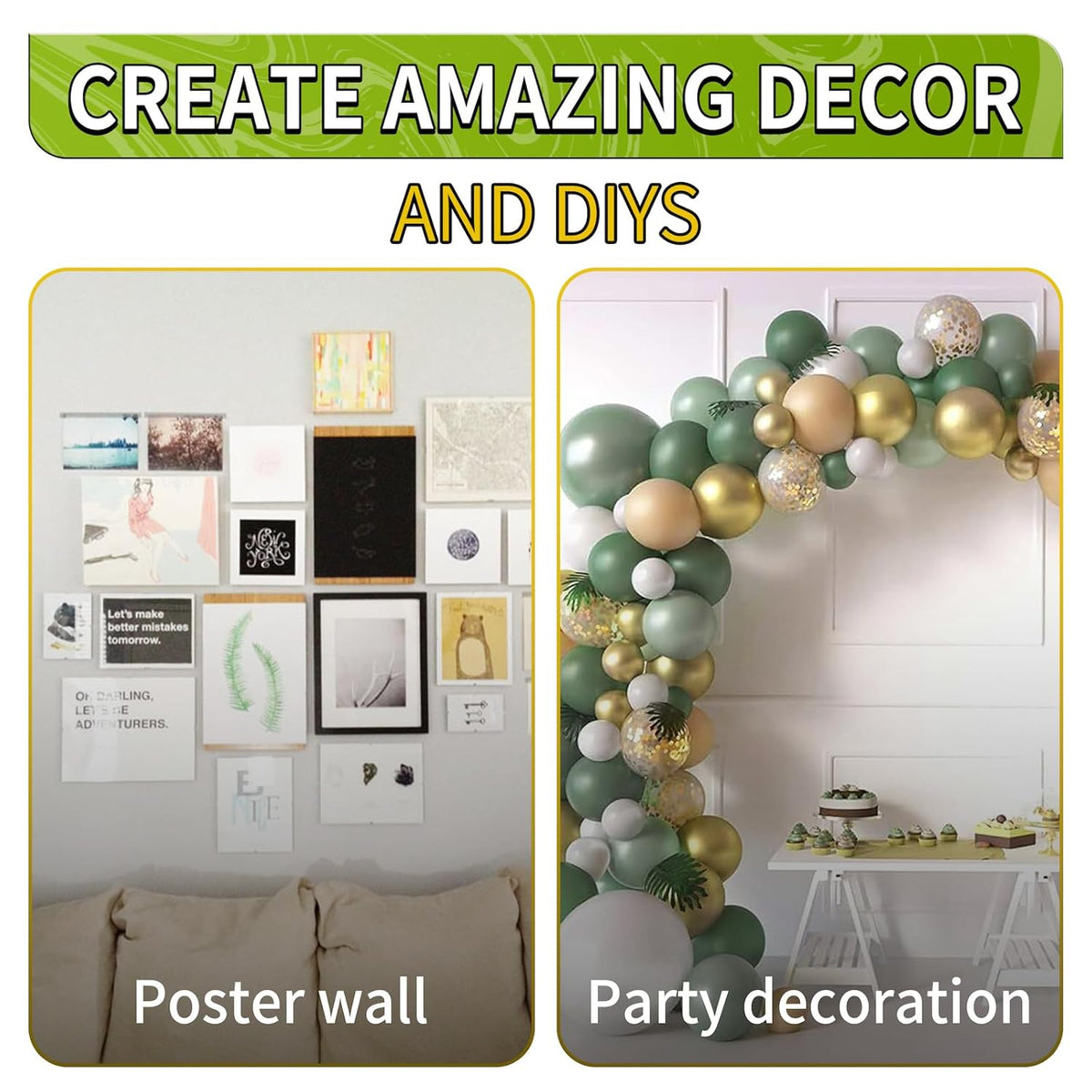 1200Pcs Double Sided Adhesive Dots, 0.24" Clear Removable Sticky - photo 5