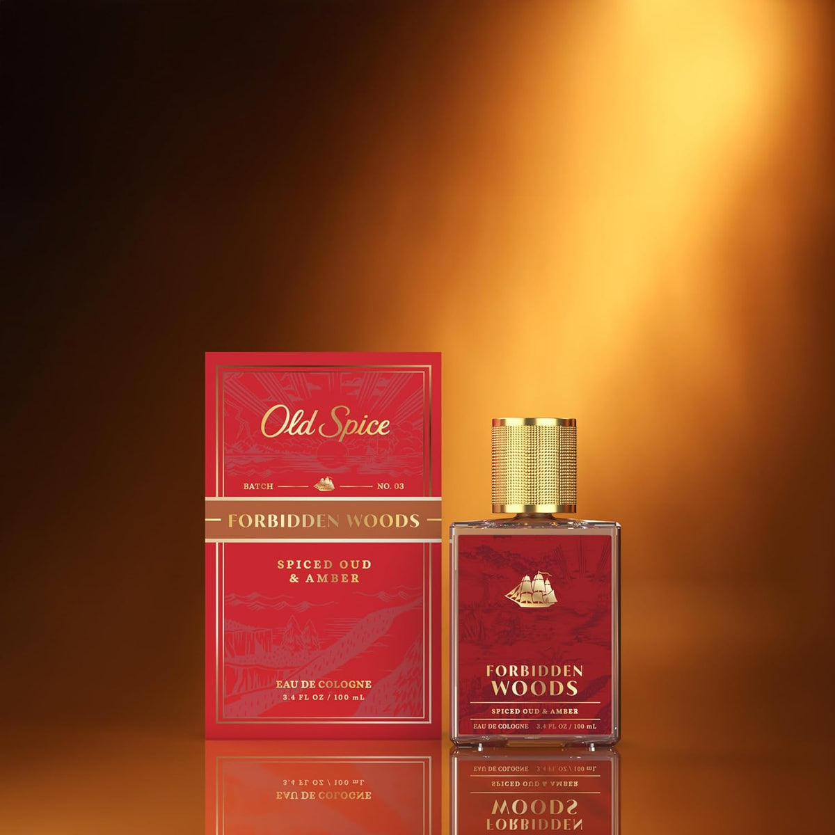 Spiced Oud + Amber Eau de Cologne for Men, 3.4 fl oz - photo 5