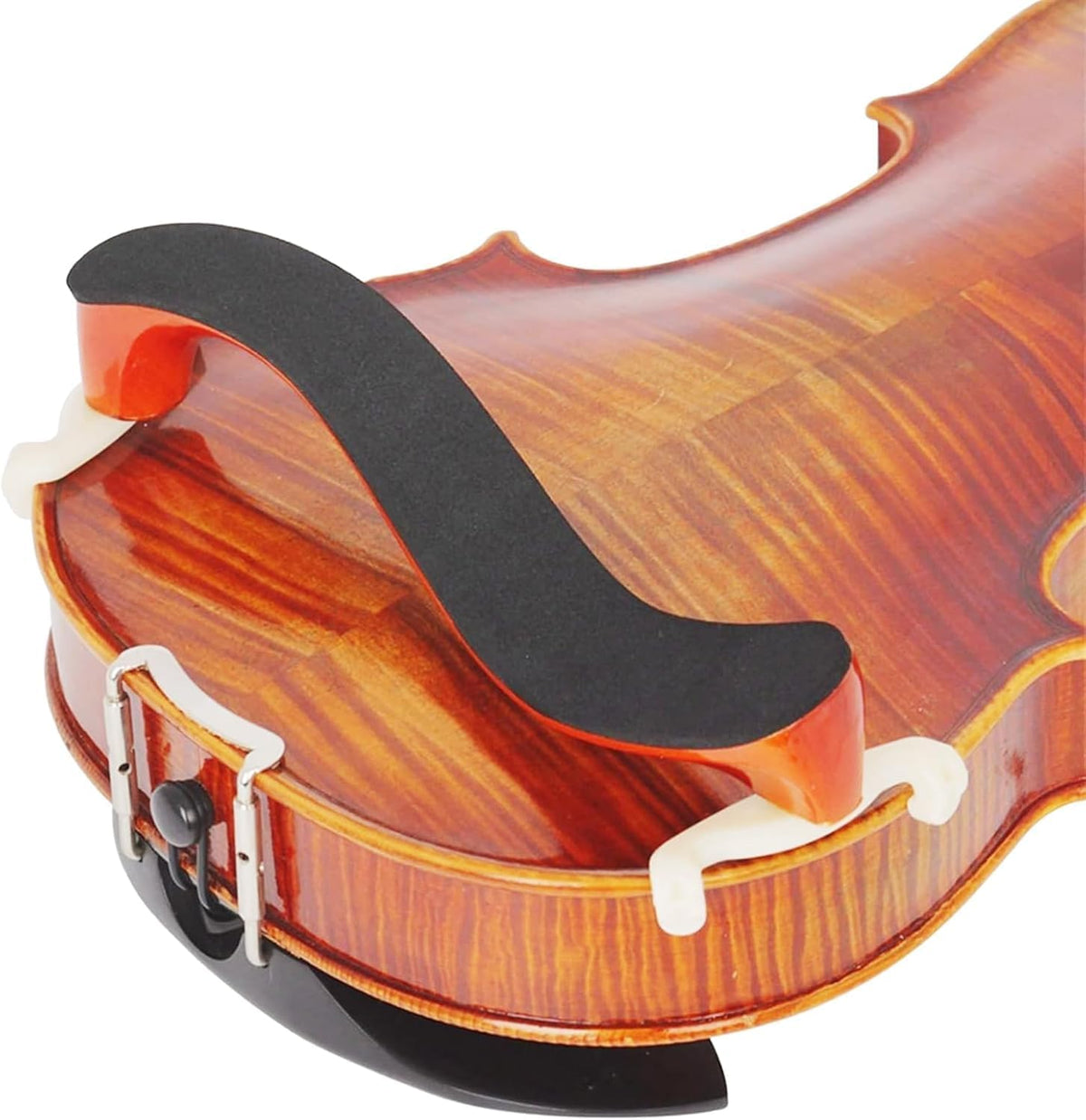 Burgundy Tiger Stripe Violin Shoulder Rest for 3/4 and 4/4 Violins - photo 5
