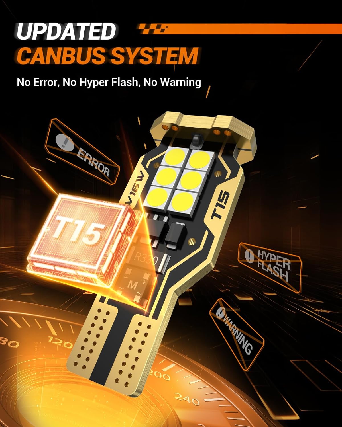 921 LED Bulb Reverse Light 500% Super Bright T15 Reverse Light Bulb 3030-SMD Chipsets Canbus Error Free - photo 5