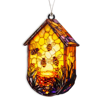 Honeycomb Ornaments, Bee Ornament for Christmas Tree, Unique Honeybee Gifts 2026, Cute Beehive Decoration for Home and Holiday, Christmas Ornaments for Bee Lovers, Nature Inspired Hanging Ornament