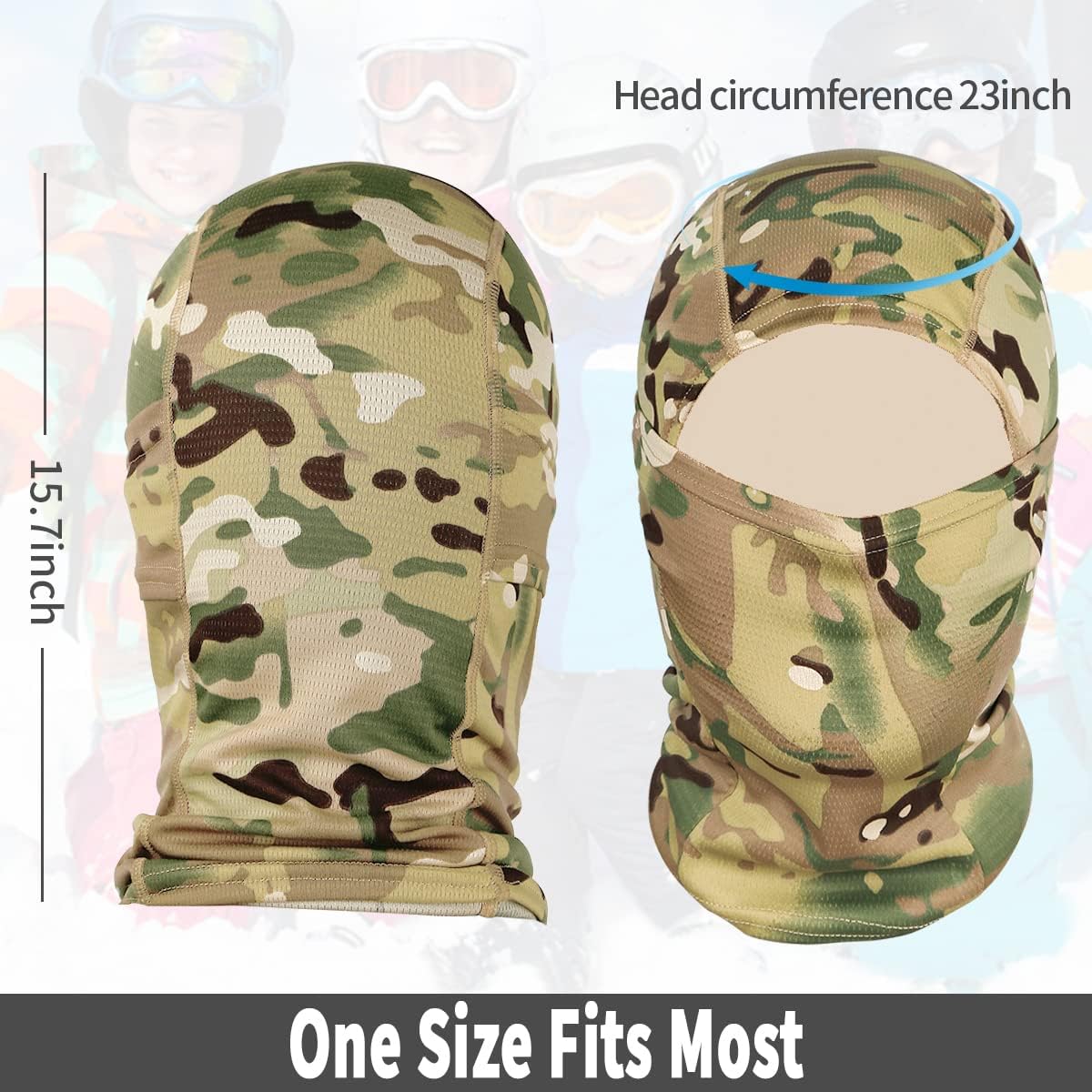 Lightweight Balaclava Face Cover UV Protector for Men and Women - photo 5