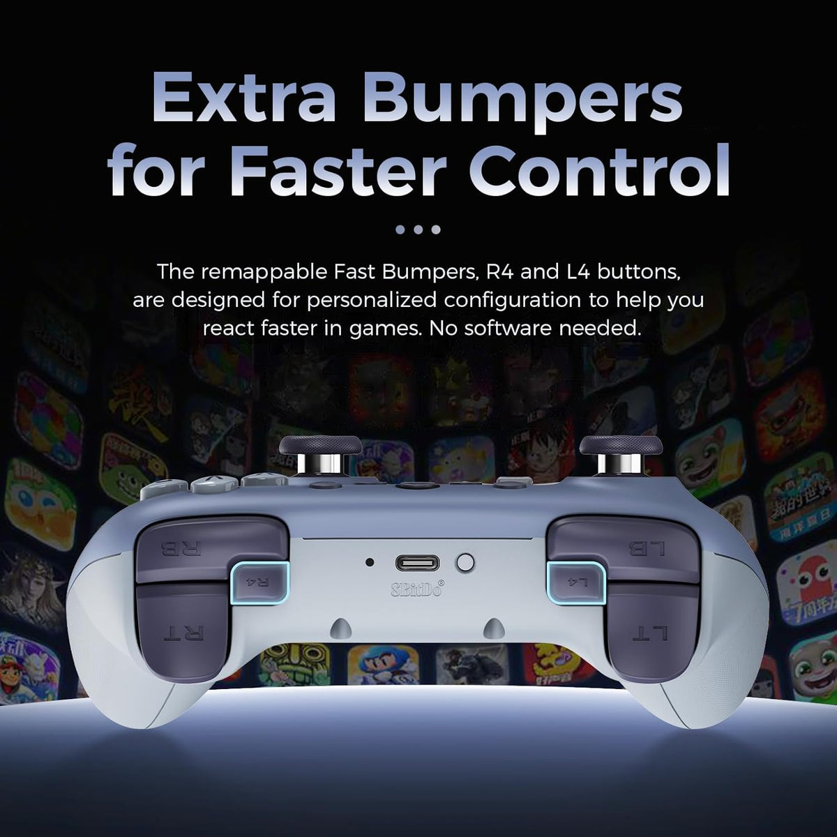 Wireless 2.4G Controller for Windows PC and Android - Blueberry - photo 5