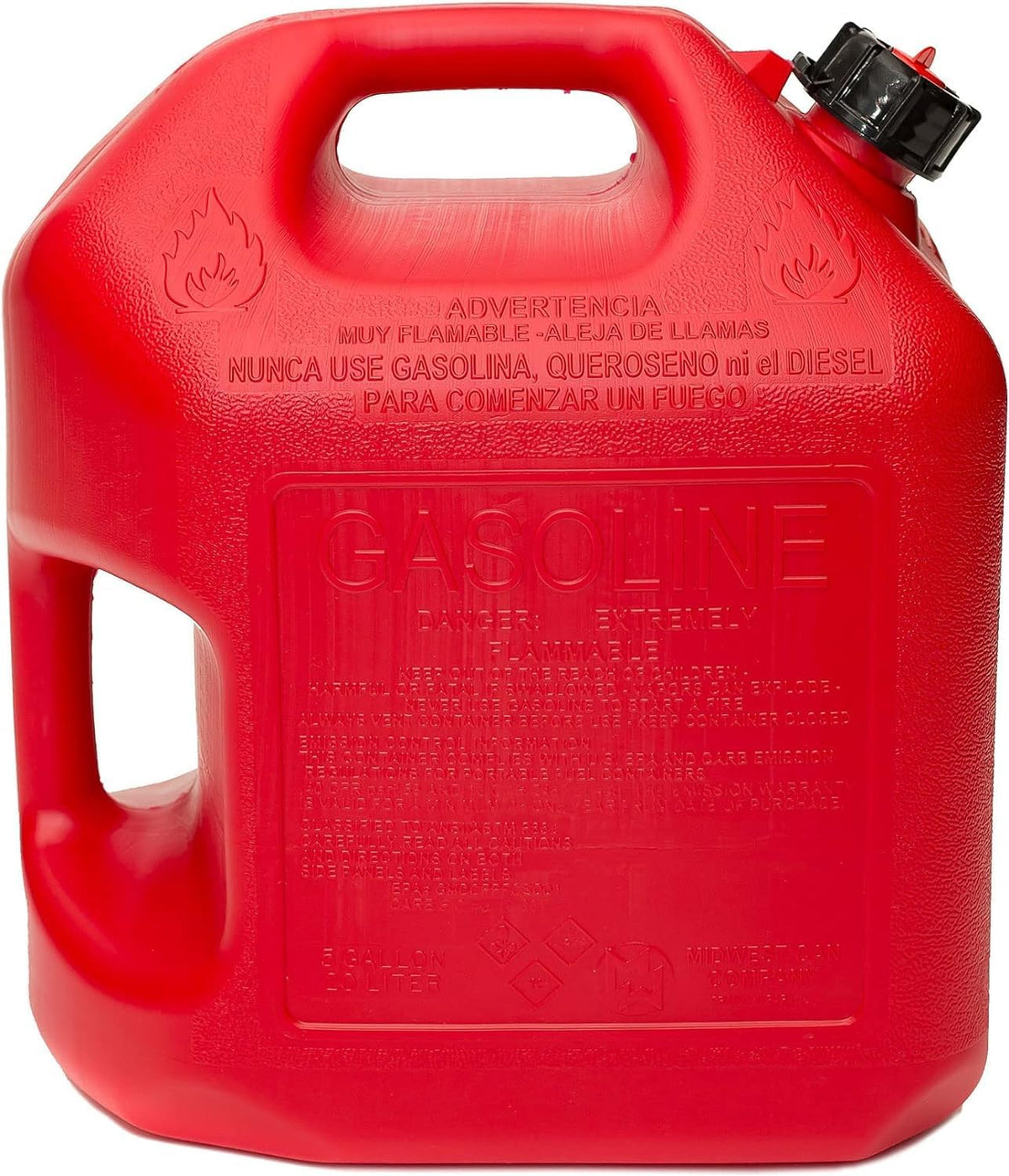 5-Gallon Auto Shut Off Gas Can - Red - photo 5