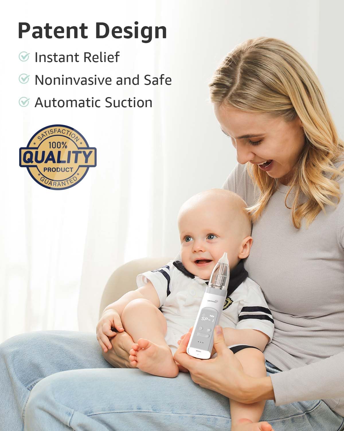 Electric Baby Nasal Aspirator with Music and Light Soothing - photo 5