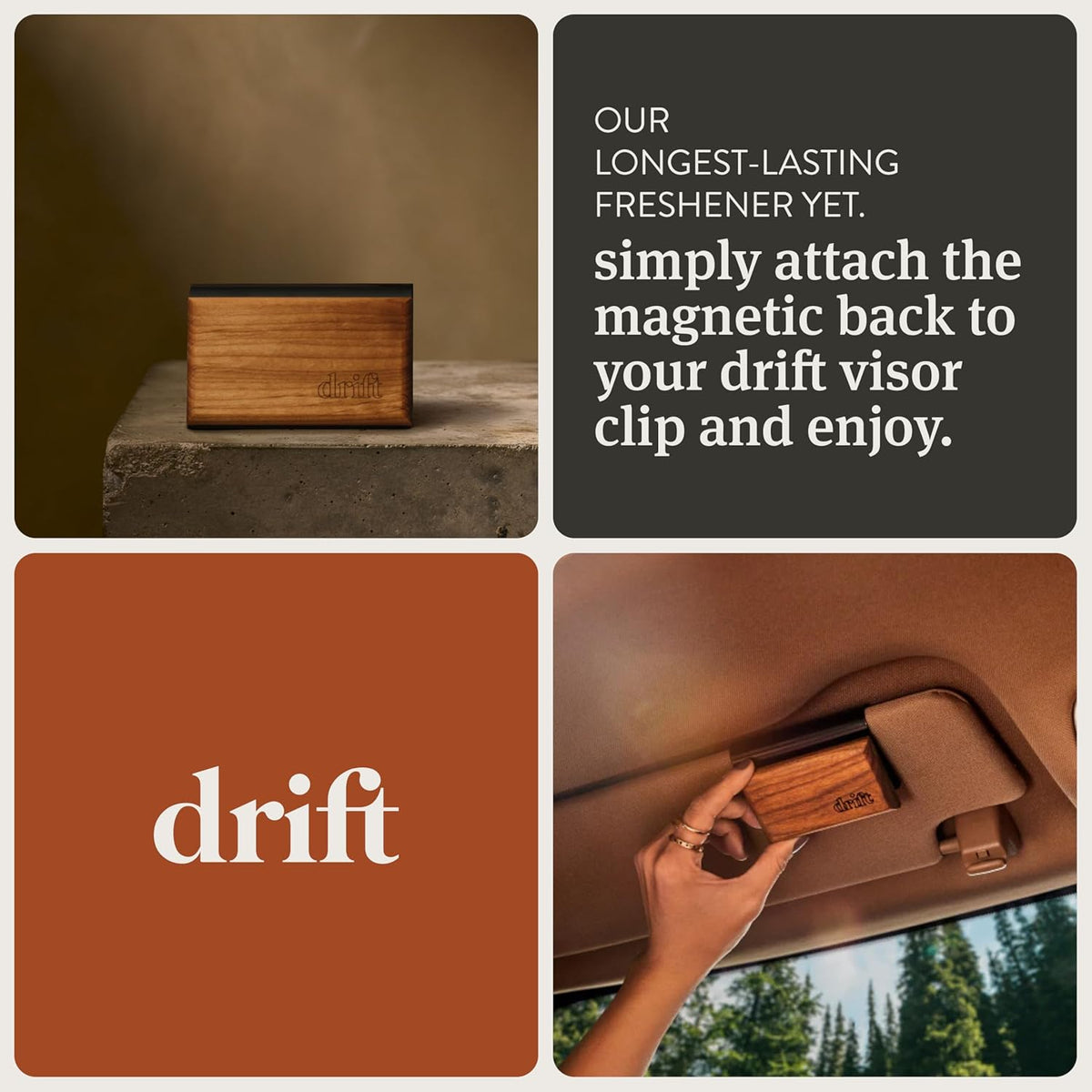 Car Air Freshener - Wood Air Freshener - Car Odor Eliminator - Teak Scent Starter Kit - photo 5