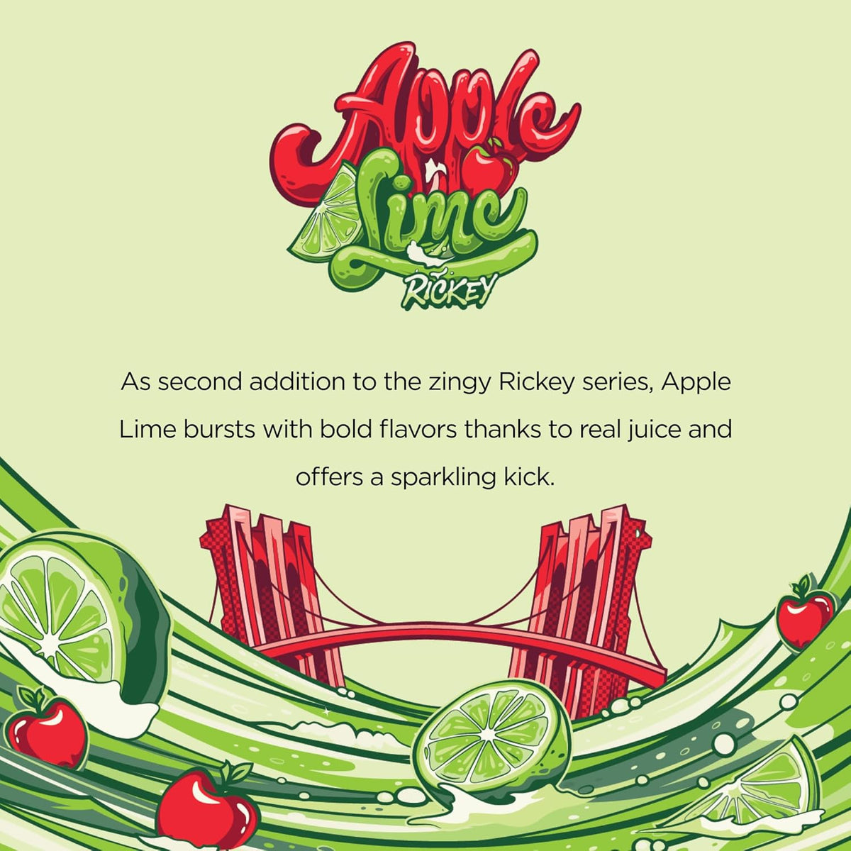 Apple Lime Rickey Sparkling Soda - Big - photo 5
