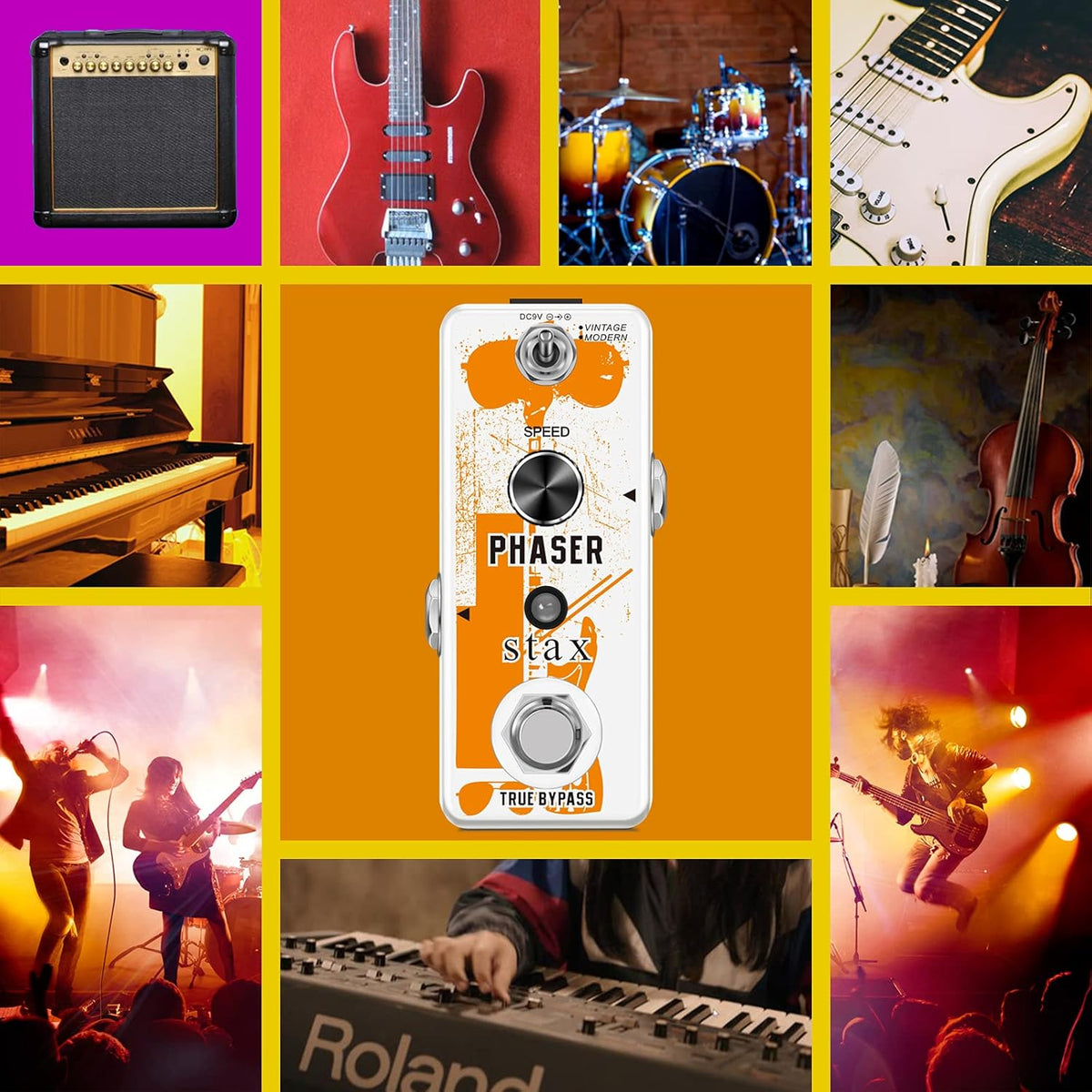 Analog Phaser Guitar Effect Pedal Accessory - photo 5