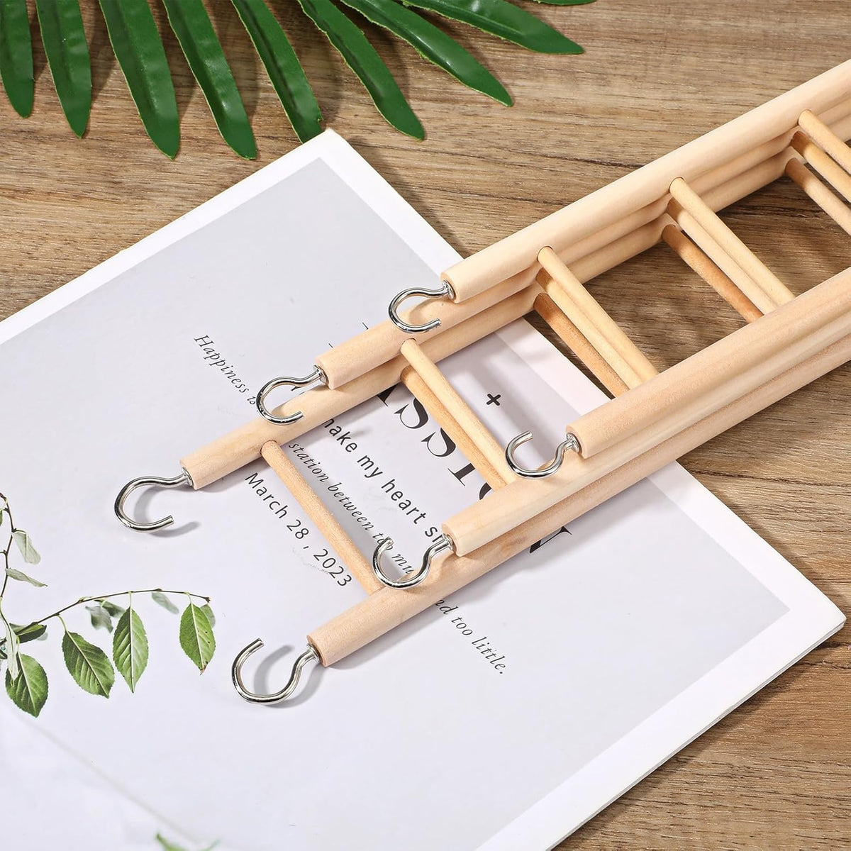 3-Piece Wooden Bird Cage Ladder Set - photo 5