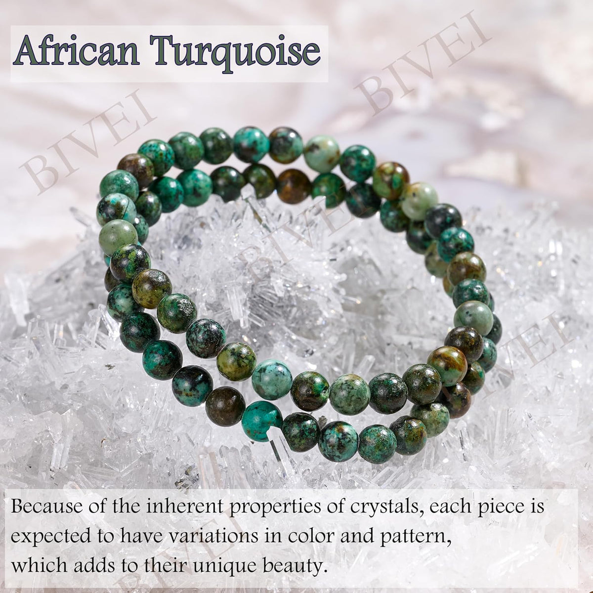 6mm Beaded Bracelets for Women Semi Precious Natural Stone - photo 5