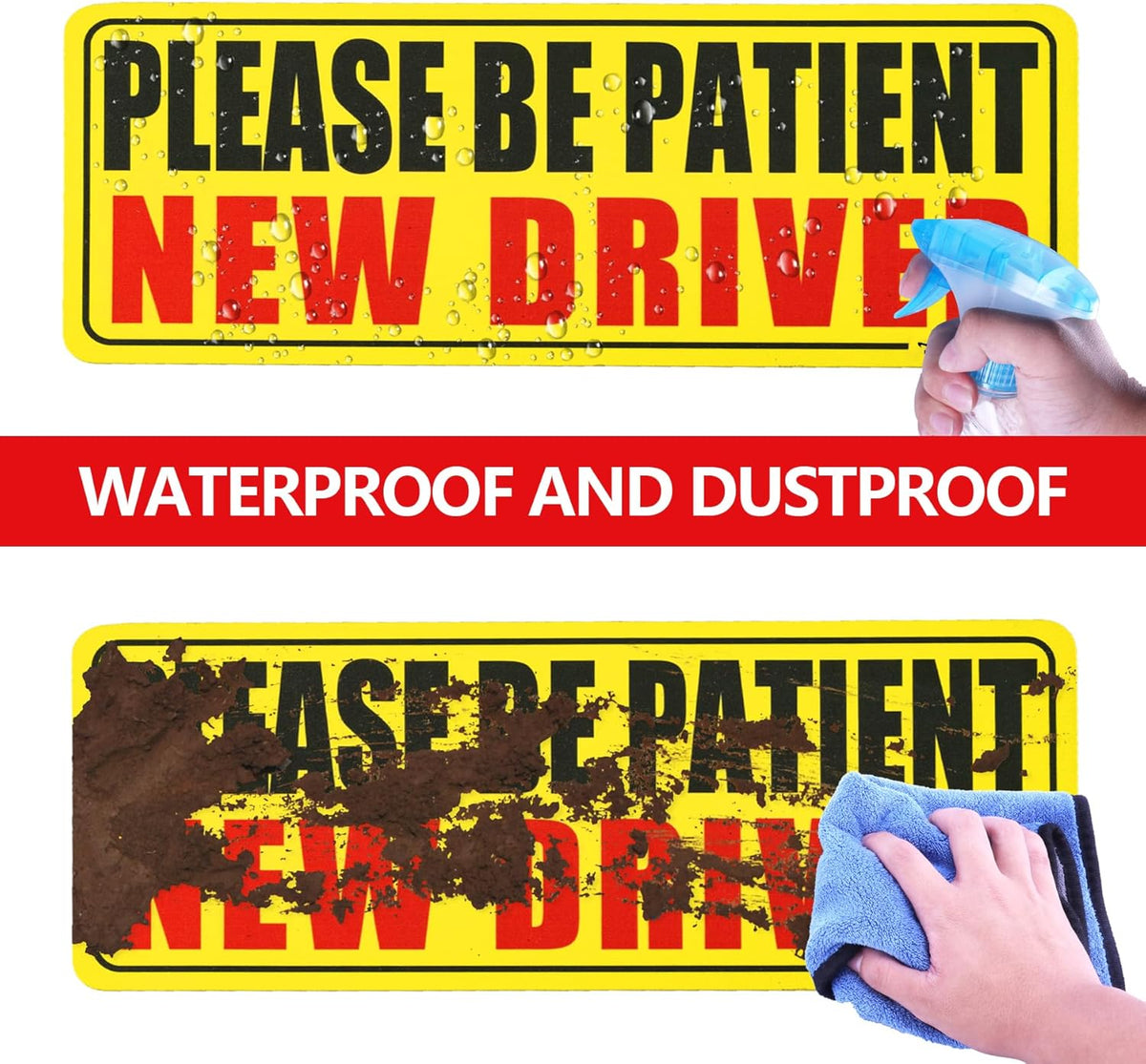 New Driver Magnet for Car, Please Be Patient Student Driver, 3Pcs New Driver Magnet Safety Warning - photo 5