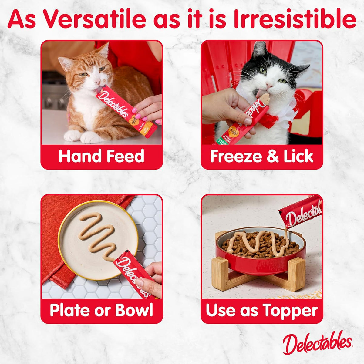Variety Pack, Creamy Squeezable Puree, Lickable Wet Cat Treats, Grain Free, No Added Fillers, No - photo 5