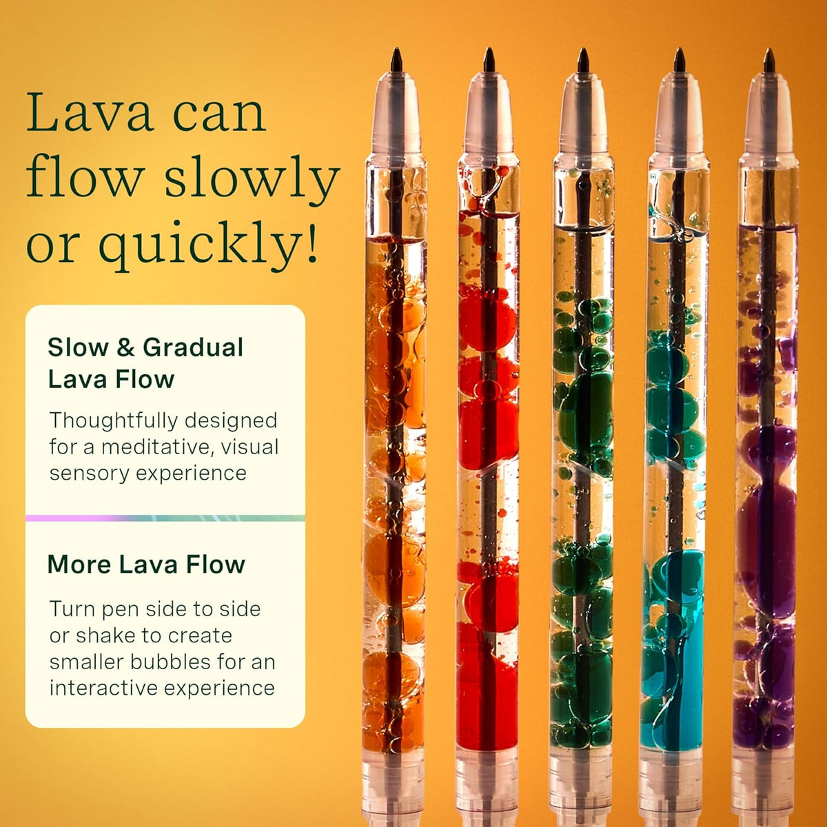 Scented Lava Gel Pen Set, 5-Pack, Multi-Color 0.5mm - photo 5