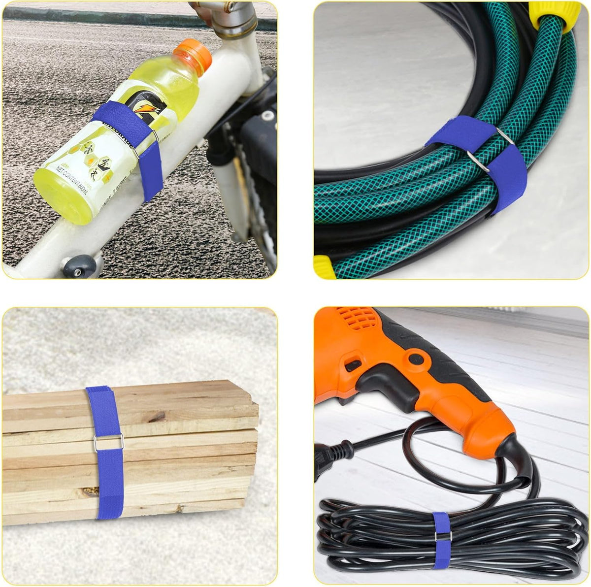 1"x16ft Hook and Loop Straps with 25 Metal Buckles - photo 5
