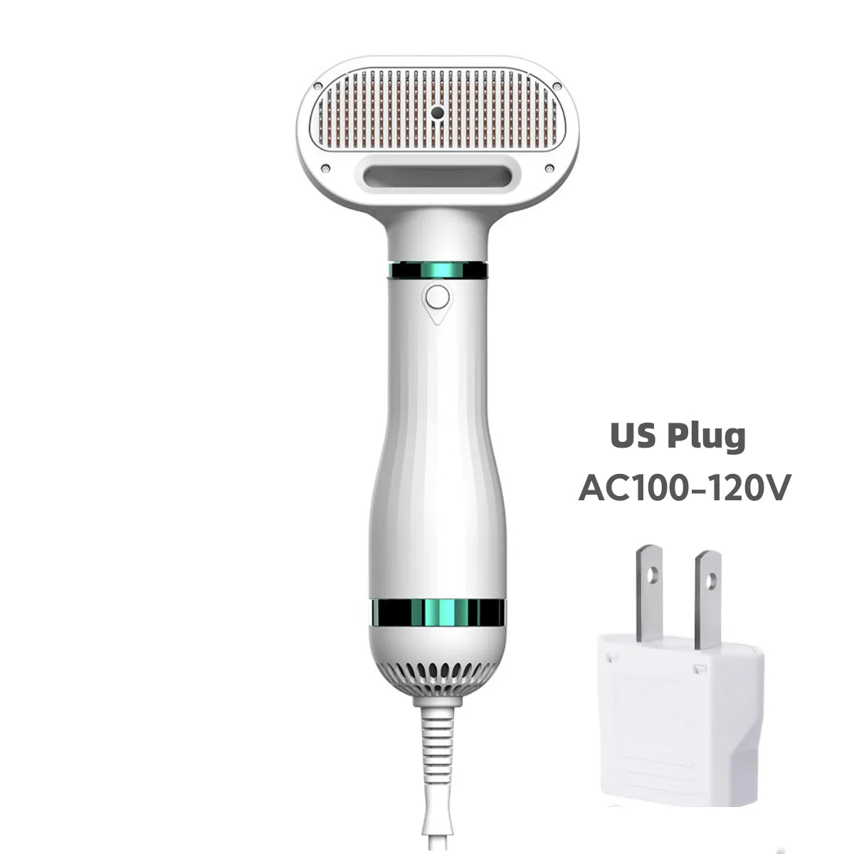 Pet drying brush product packaging and features for quick-dry pet grooming
