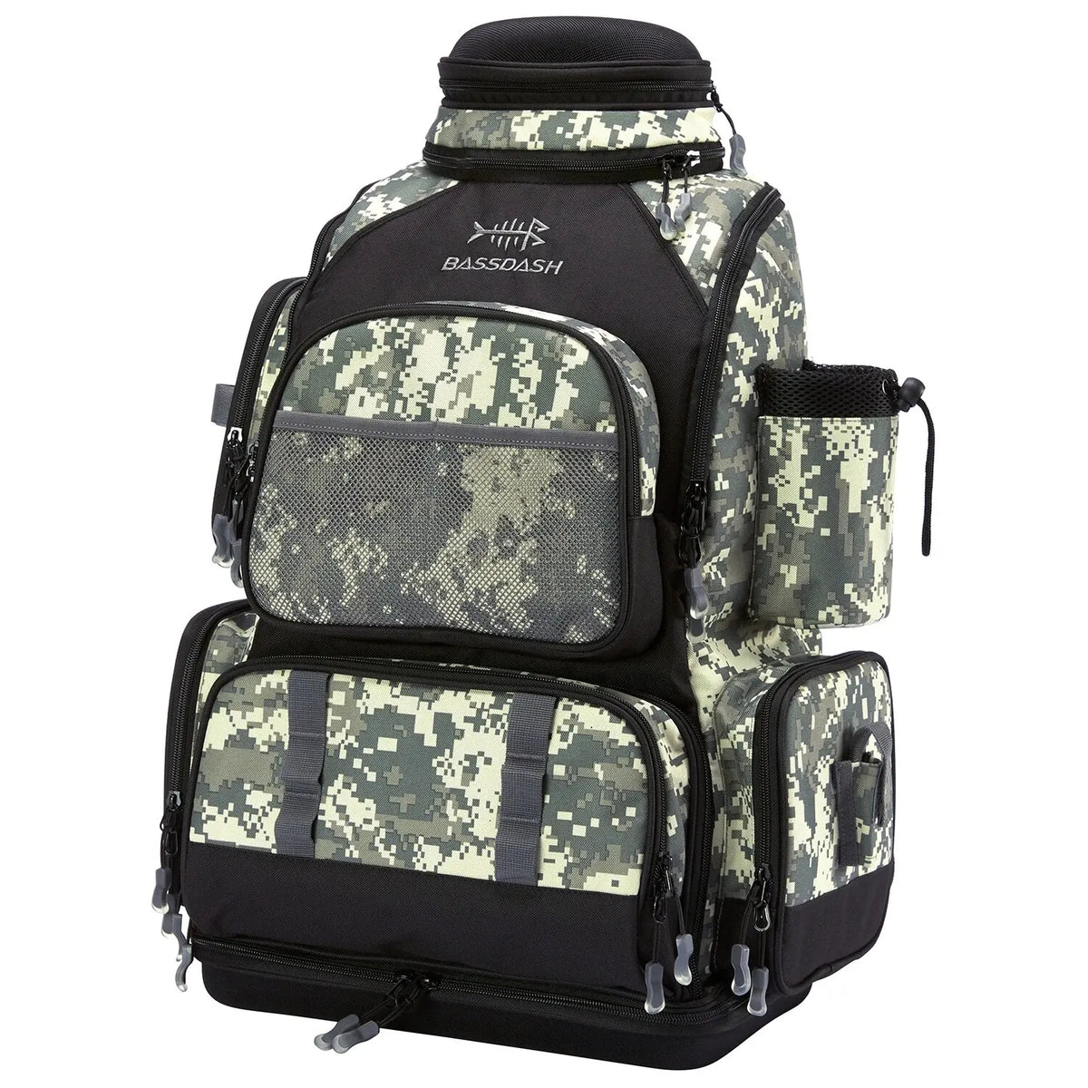 Multifunctional Fishing Tackle Backpack in use outdoors at fishing location