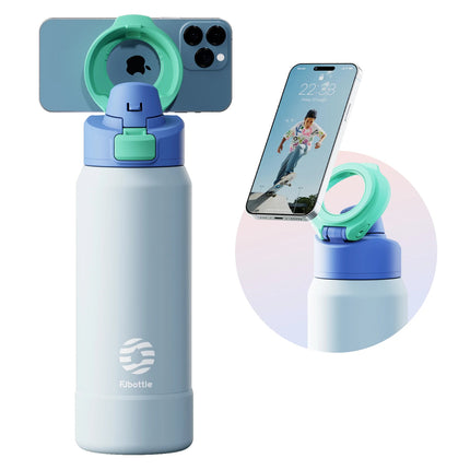 Stainless Steel Water Bottle with Magnetic Phone Holder - photo 10