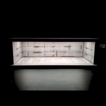 Model Cars Display Case Garage lifestyle shot with collector diecast cars