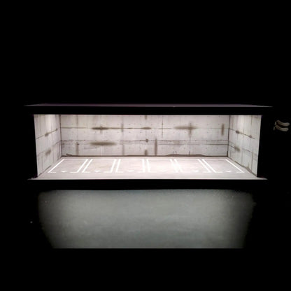 Model Cars Display Case Garage lifestyle shot with collector diecast cars