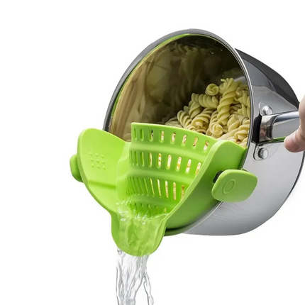Universal Silicone Strainer Clip product feature highlights and heat resistance specs