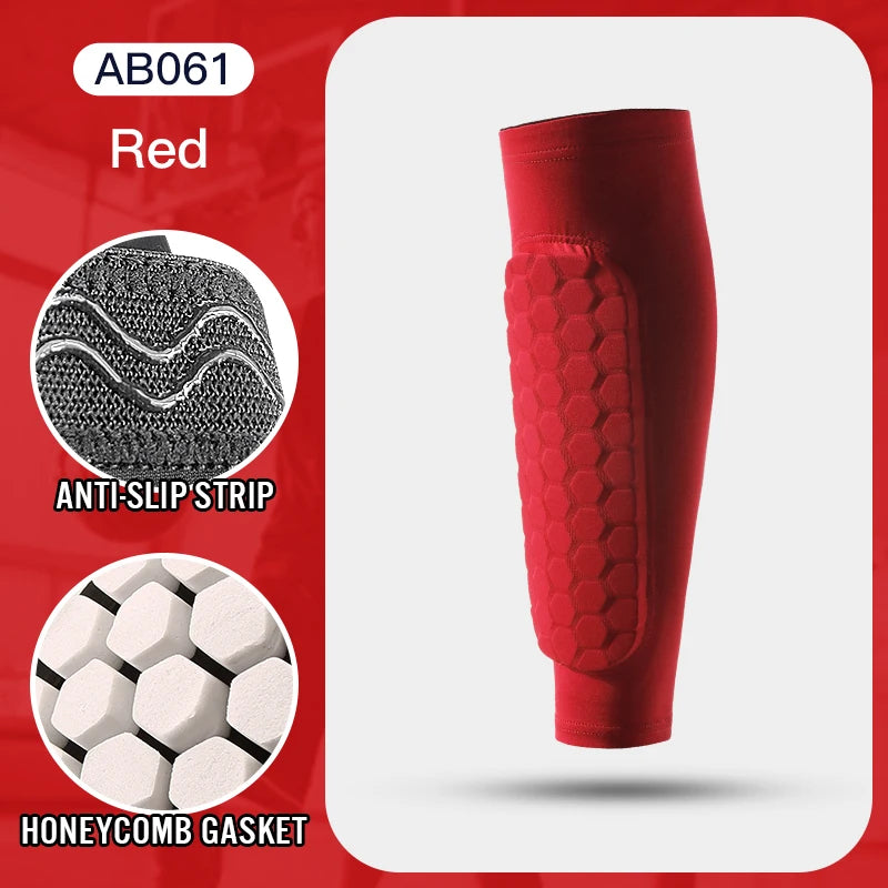 Shin Guard Socks Sleeves with Foam packaging and product view